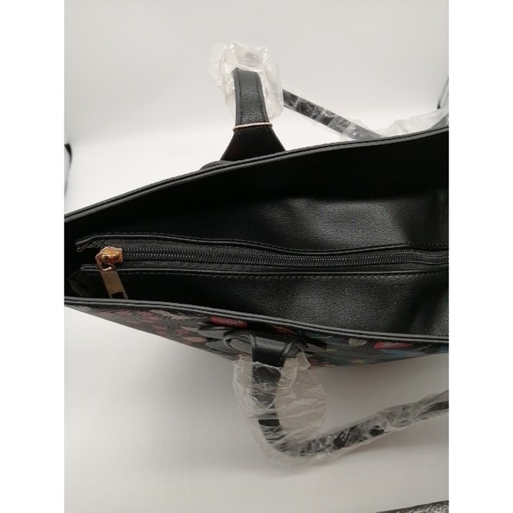 Mellow World Handbag Womens Multicolor Floral XL Zip Close Double Handle NEW‎ - Picture 7 of 7